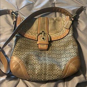 Coach crossover vintage brown bag